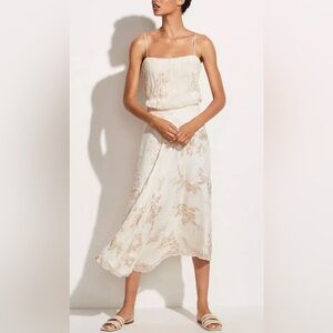 Vince Floral Top & Skirt Set